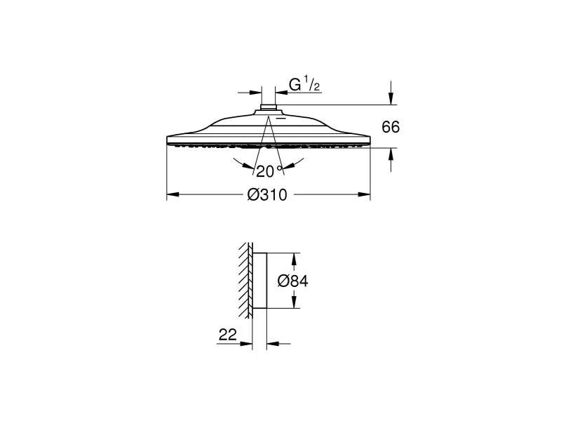 GROHE Kopfbrause Rainshower SmartConnect 2 Strahlarten 3 GROHE Kopfbrause Rainshower SmartConnect 2 Strahlarten – Bild 3