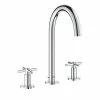 GROHE Lavaboarmatur Atrio 1/2", Chrom, Kreuzgriffe
