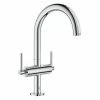 GROHE Lavaboarmatur Atrio L-Size 1/2", Chrom, Hebelgriffe