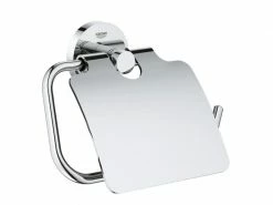 GROHE Toilettenpapierhalter Essentials Chrom, mit Deckel
