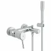 GROHE Badewannenarmatur Concetto 1/2", Chrom, mit Handbrause