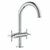 GROHE Lavaboarmatur Atrio L-Size 1/2", Chrom, Kreuzgriffe