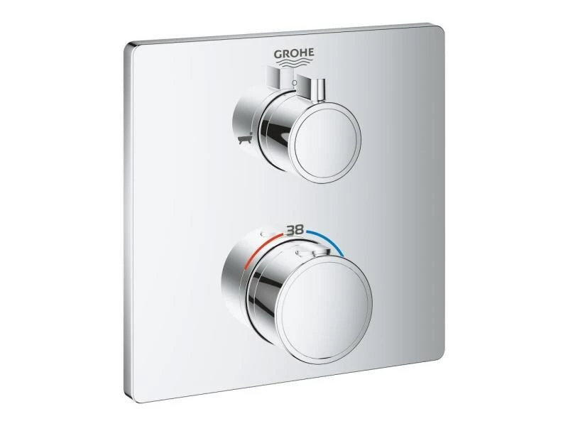 GROHE Badewannenarmatur Grohtherm 43 mm, Chrom 1 GROHE Badewannenarmatur Grohtherm 43 mm, Chrom