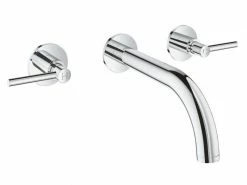 GROHE Lavaboarmatur Atrio 1/2", Chrom, Wandmontage, Hebelgriffe