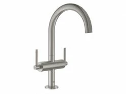 GROHE Lavaboarmatur Atrio L-Size 1/2", Steel, Hebelgriffe