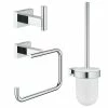 GROHE Badezimmer-Set Essentials Cube Chrom, 4 in 1