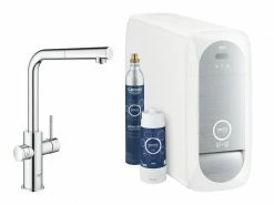 GROHE Küchenarmatur Blue Home L-Auslauf, Starter Kit, Chrom