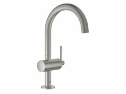 GROHE Lavaboarmatur Atrio L-Size 1/2", Steel, Hebelgriff