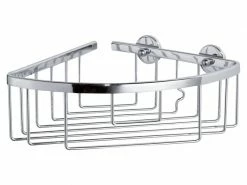 Tesa Bad-Utensilienhalter Aluxx Eckablagekorb, Chrom