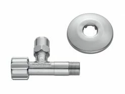 Mateu Regulierventil 3/8", Chrom, kurz